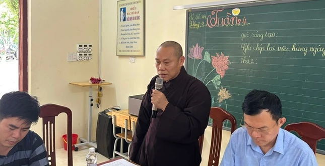 Thượng tọa Thích Thanh Thạch phát biểu Thượng tọa Thích Thanh Thạch phát biểu