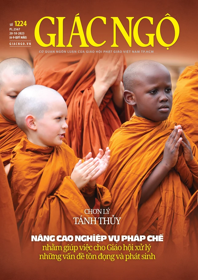 Bìa Báo Giác Ngộ số 1224 - Mỹ thuật: Tống Viết Diễn
