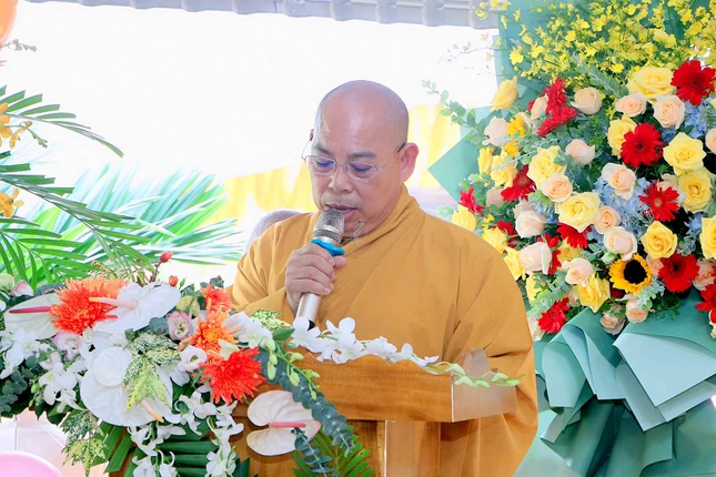 Thượng tọa Thích Tắc An phát biểu khai mạc