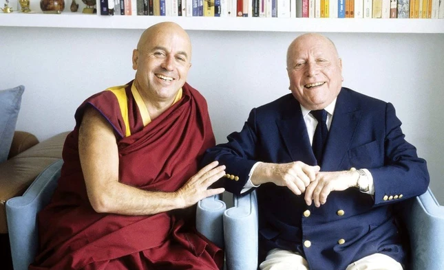 Thầy Matthieu Ricard và thân phụ, nhà triết học Jean-François Revel