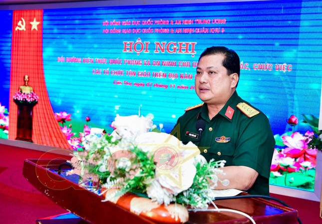 Đại tá Chiêm Thống Nhất phát biểu khai mạc