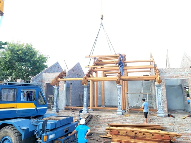 Ngôi tổ đường chùa Phúc Hậu có 5 gian