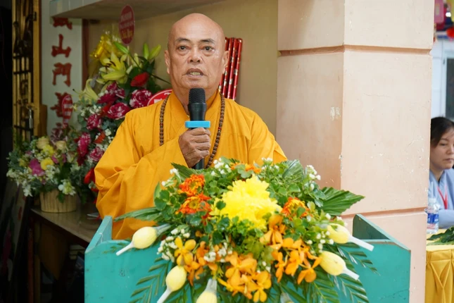 Hòa thượng Thích Bửu Hòa phát biểu khai mạc