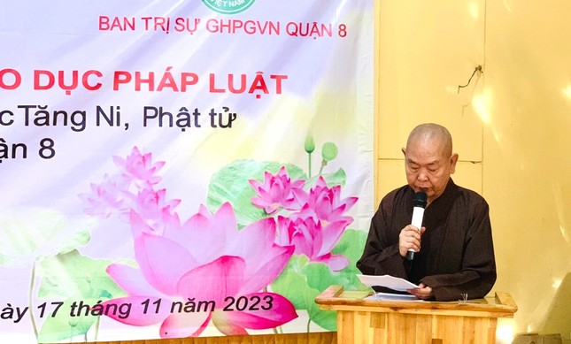 Thượng tọa Thích Huệ Công phát biểu khai mạc