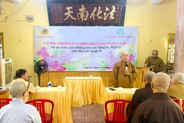 Hòa thượng Thích Thiện Lương phát biểu Hòa thượng Thích Thiện Lương phát biểu