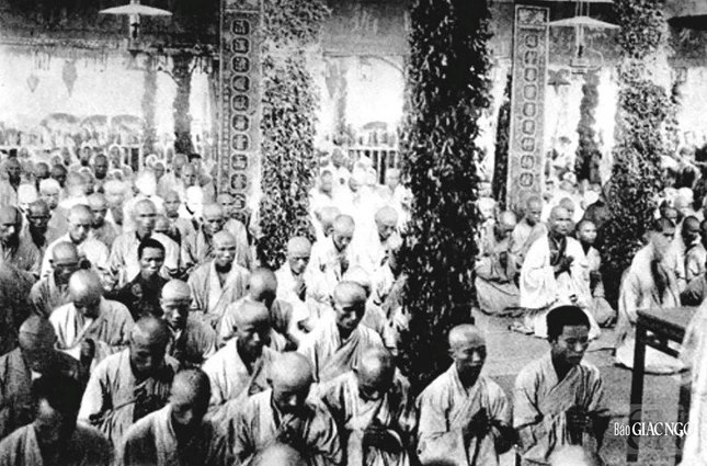 Đại giới đàn chúc thọ tổ chức tại chùa Từ Hiếu (kinh đô Phú Xuân) năm 1924, dưới thời vua Khải Định