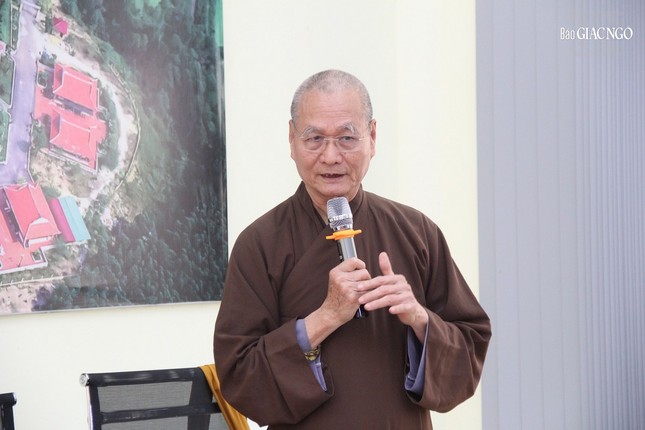 Hòa thượng Thích Hải Ấn phát biểu