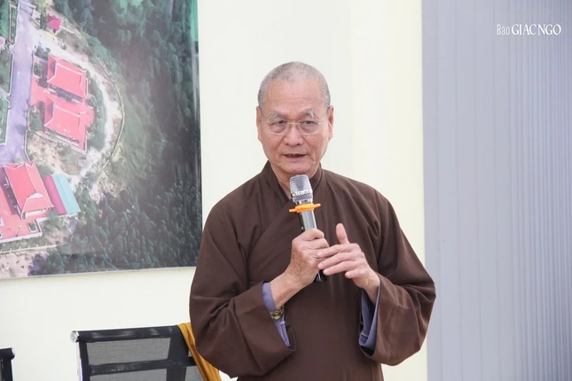 Hòa thượng Thích Hải Ấn phát biểu