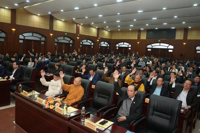 Hội nghị biểu quyết giới thiệu Hòa thượng Thích Từ Nghiêm, Ủy viên Hội đồng Trị sự, Trưởng ban Trị sự GHPGVN TP.Đà Nẵng tham gia Ủy ban MTTQVN TP.Đà Nẵng nhiệm kỳ 2019-2024