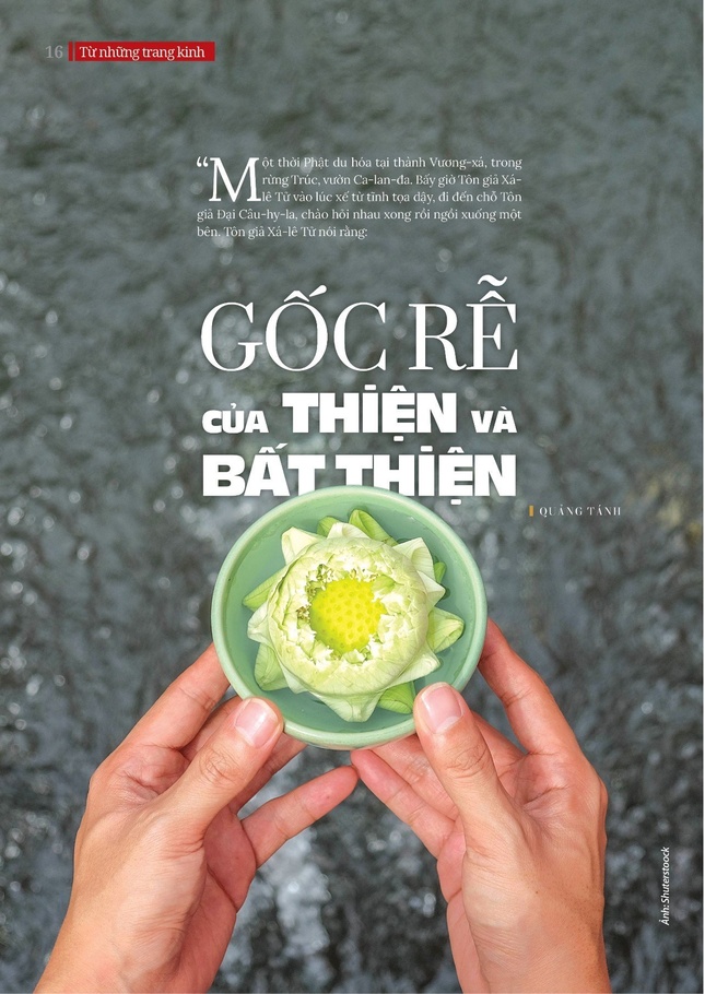 Bài trên Báo Giác Ngộ số 1231 - Thiết kế: Phòng Mỹ thuật BGN/Tống Viết Diễn