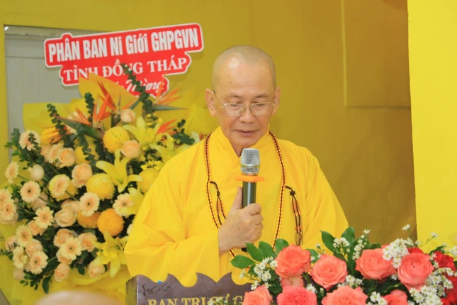 Hòa thượng Thích Chơn Minh phát biểu khai mạc
