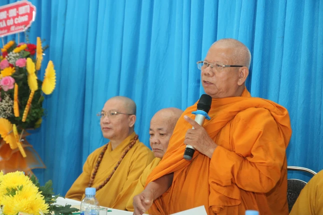 Hòa thượng Thích Giác Nhân phát biểu chỉ đạo Hòa thượng Thích Giác Nhân phát biểu chỉ đạo