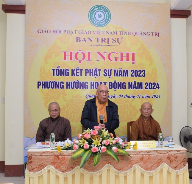 Hòa thượng Thích Thiện Tấn phát biểu khai mạc