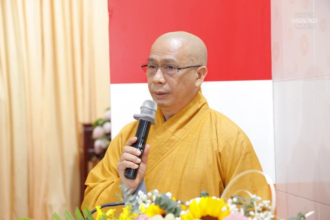 Thượng tọa Thích Tâm Chơn phát biểu khai mạc