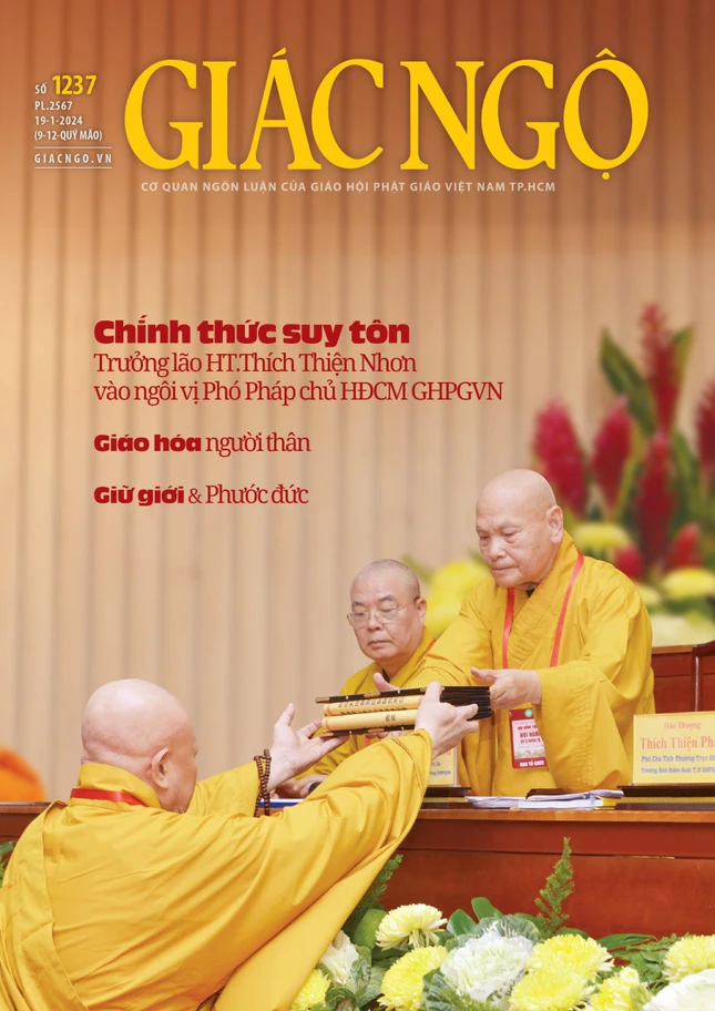 Bìa Báo Giác Ngộ số 1237 - Mỹ thuật: Tống Viết Diễn Bìa Báo Giác Ngộ số 1237 - Mỹ thuật: Tống Viết Diễn