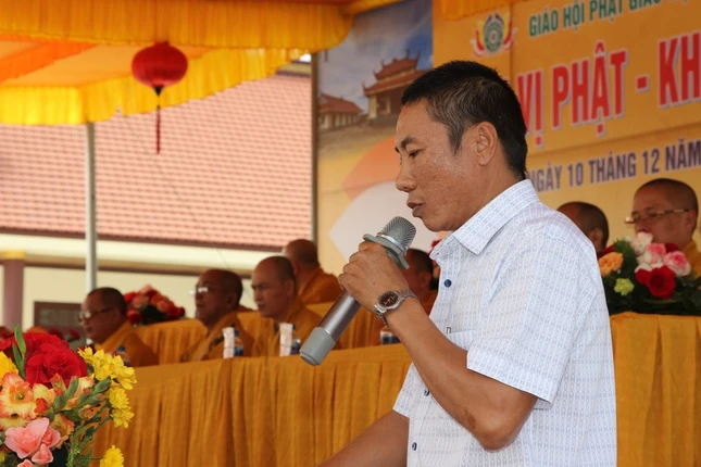 Ông Dương Ngọc Thông phát biểu chúc mừng