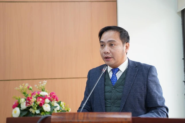 PGS.TS Đào Thanh Trường, Phó Hiệu trưởng Trường Đại học Khoa học xã hội và Nhân văn phát biểu khai mạc