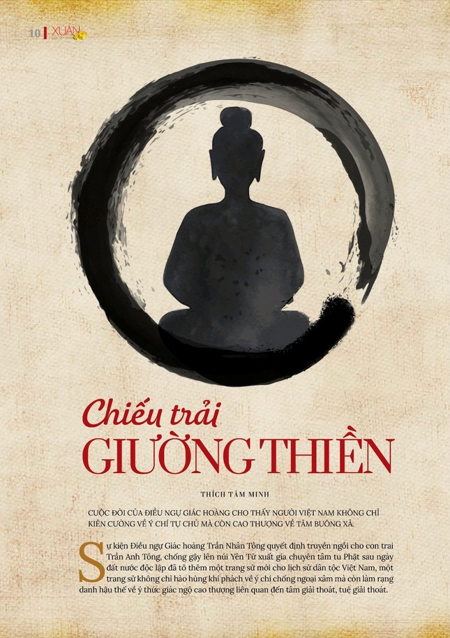 Bài đăng trên giai phẩm Giác Ngộ Xuân Giáp Thìn 2024 - Mỹ thuật: Tống Viết Diễn/BGN Bài đăng trên giai phẩm Giác Ngộ Xuân Giáp Thìn 2024 - Mỹ thuật: Tống Viết Diễn/BGN