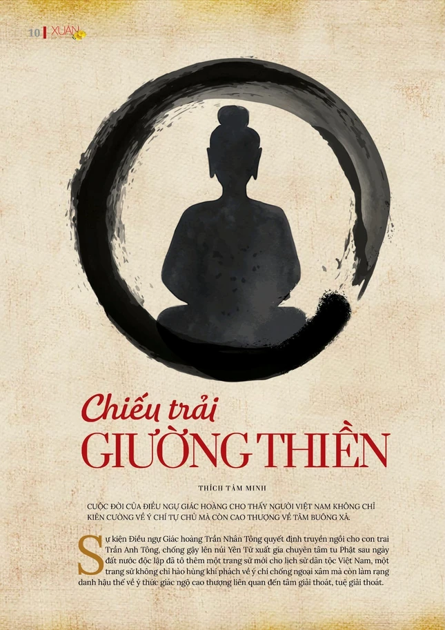 Bài đăng trên giai phẩm Giác Ngộ Xuân Giáp Thìn 2024 - Mỹ thuật: Tống Viết Diễn/BGN Bài đăng trên giai phẩm Giác Ngộ Xuân Giáp Thìn 2024 - Mỹ thuật: Tống Viết Diễn/BGN