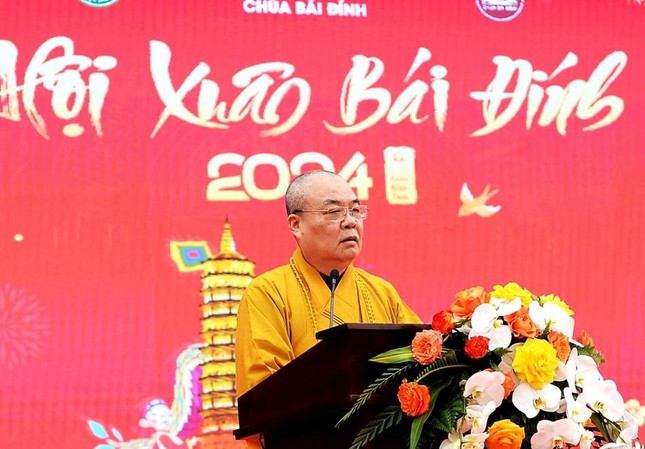 Trưởng lão Hòa thượng Thích Thanh Nhiễu phát biểu khai mạc