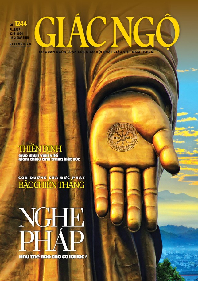 Bìa Báo Giác Ngộ số 1244 - Mỹ thuật: Tống Viết Diễn
