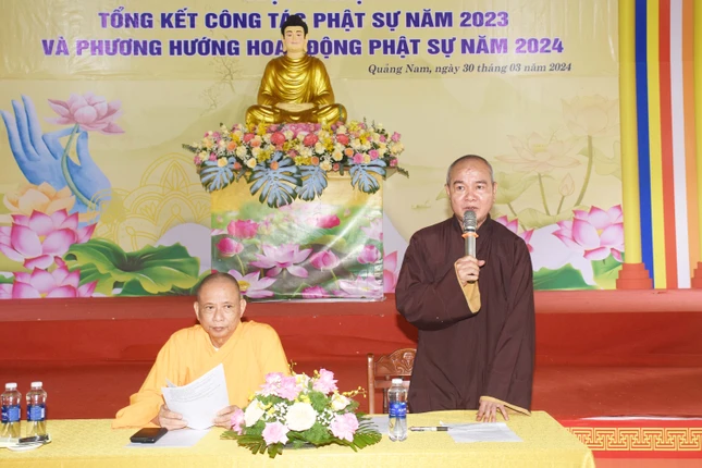 Thượng tọa Thích Như Giải phát biểu khai mạc