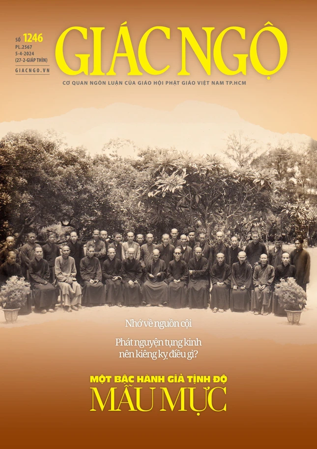 Bìa Báo Giác Ngộ số 1246 - Mỹ thuật: Tống Viết Diễn/BGN