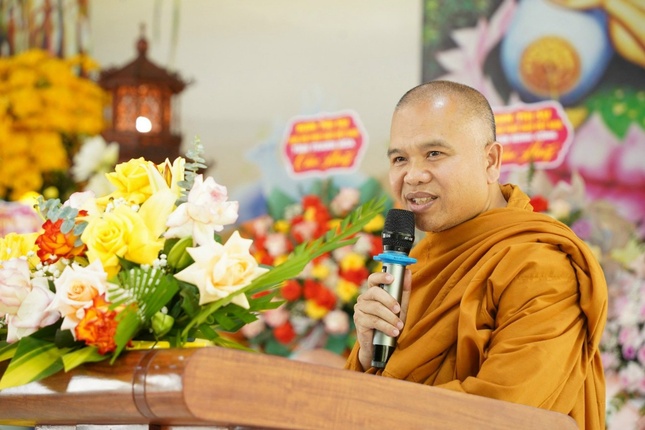 Thượng tọa Thích Giác Hoàng phát biểu khai mạc
