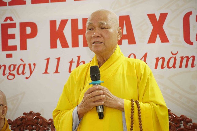 Hòa thượng Thích Phước Tú phát biểu khai mạc