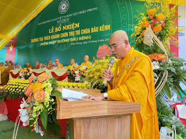 Đại đức Thích Nguyên Mãn phát biểu khai mạc