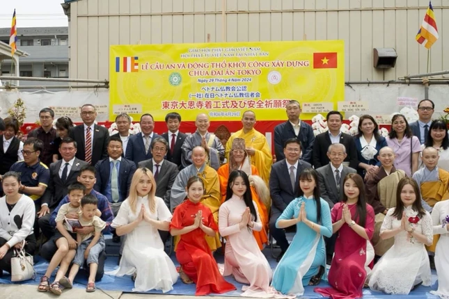 Chùa Đại Ân được khởi công xây dựng là niềm ao ước chung của Phật tử Việt Nam đang sinh sống và làm việc tại Nhật Bản