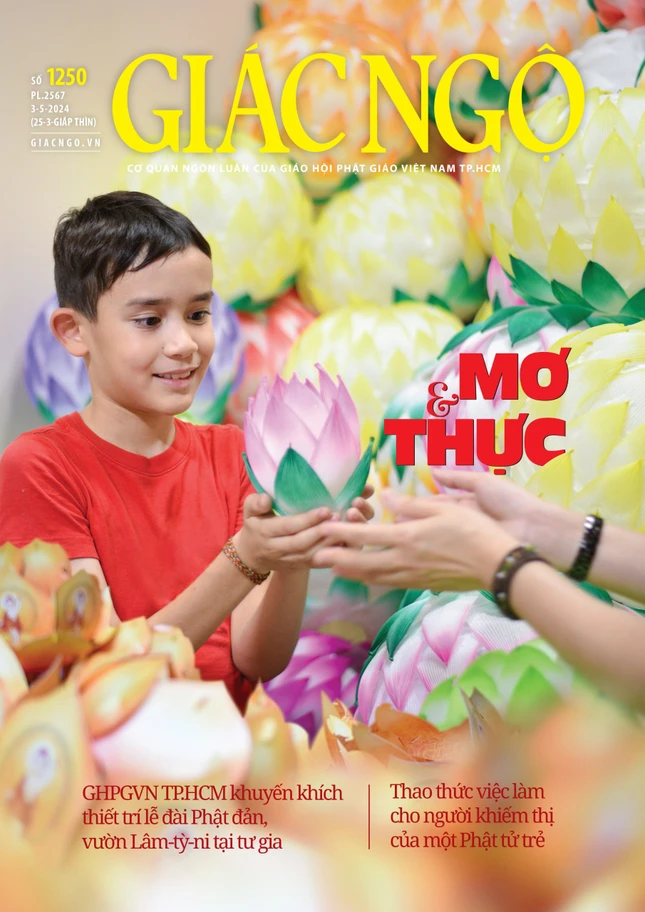 Bìa báo Giác Ngộ số 1250 ra ngày 3-5 - Ảnh: Quảng Đạo
