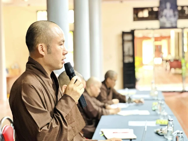 Đại đức Thích Thanh Đông, Chánh Văn phòng Ban Trị sự thông qua dự thảo kế hoạch tổ chức Đại lễ Phật đản Phật lịch 2568