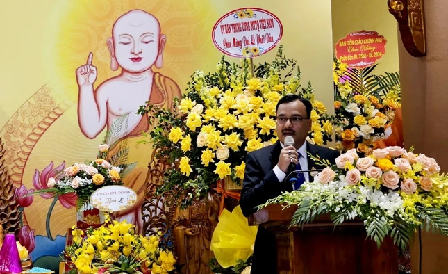 Ông Subhash Prasad Gupta phát biểu tại buổi lễ