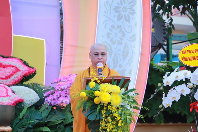 Thượng tọa Thích Minh Nhựt đọc Diễn văn Phật đản Phật lịch 2568