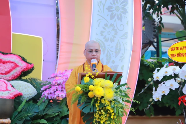 Thượng tọa Thích Minh Nhựt đọc Diễn văn Phật đản Phật lịch 2568