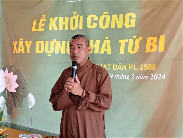 Đại đức Thích Nguyên Mãn phát biểu