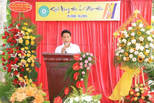 Phó Chủ tịch UBND H.Cao Lãnh Nguyễn Minh Tuấn phát biểu