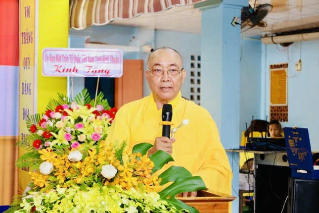 Hòa thượng Thích Minh Nhật phát biểu khai mạc
