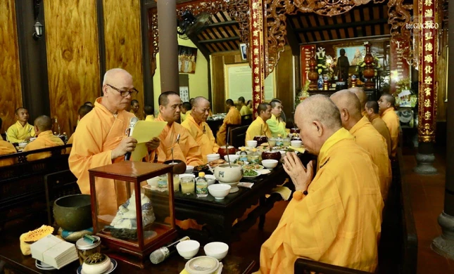 Hòa thượng Thích Giác Đạo cung tuyên tiểu sử Tổ sư Thích Tâm Khoan