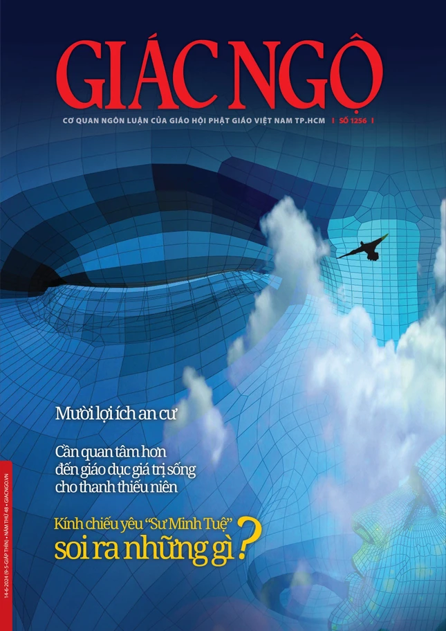 Bìa Báo Giác Ngộ số 1256 - Mỹ thuật: Tống Viết Diễn