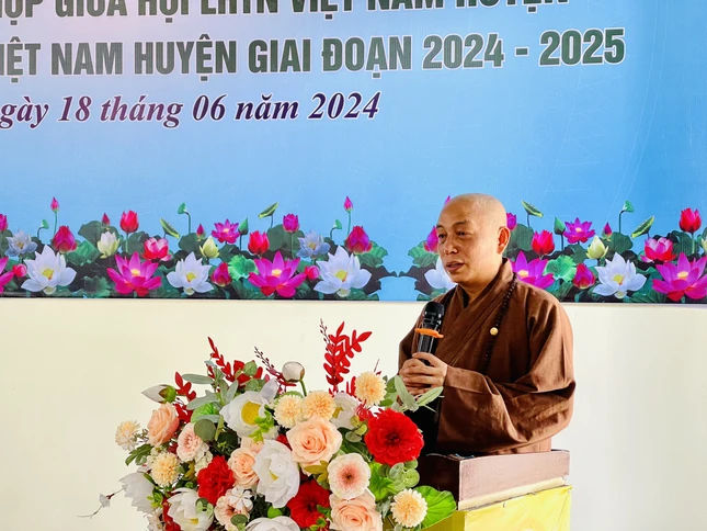 Đại đức Thích Quảng Dũng phát biểu