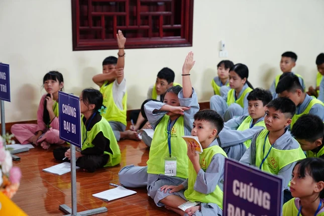 Hăng hái giơ tay phát biểu