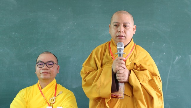 Đại đức Thích Quảng Pháp phát biểu chào mừng