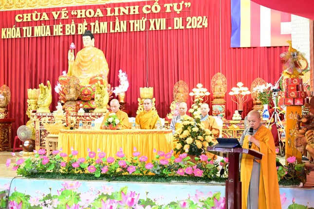 Ni sư Thích Tâm Chính phát biểu khai mạc