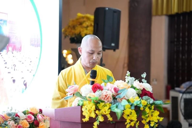 Đại đức Thích Trúc Thái Vinh phát biểu khai mạc