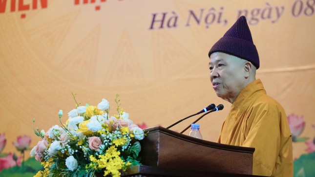 Hòa thượng Thích Thanh Quyết đã phát biểu tiếp thu ý kiến chỉ đạo Hòa thượng Thích Thanh Quyết đã phát biểu tiếp thu ý kiến chỉ đạo