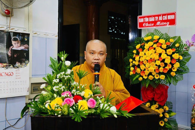 Thượng tọa Thích Trung Nguyện công bố quyết định bổ nhiệm trụ trì chùa Giác Tâm