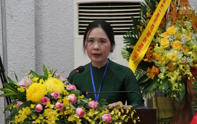 Bà Trần Thị Minh Nga, Phó Trưởng ban Tôn giáo Chính phủ phát biểu