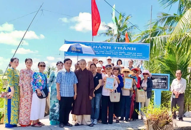 Cầu "Phật Đà - Kim Giác 3" được xây tại xã Hòa Mỹ